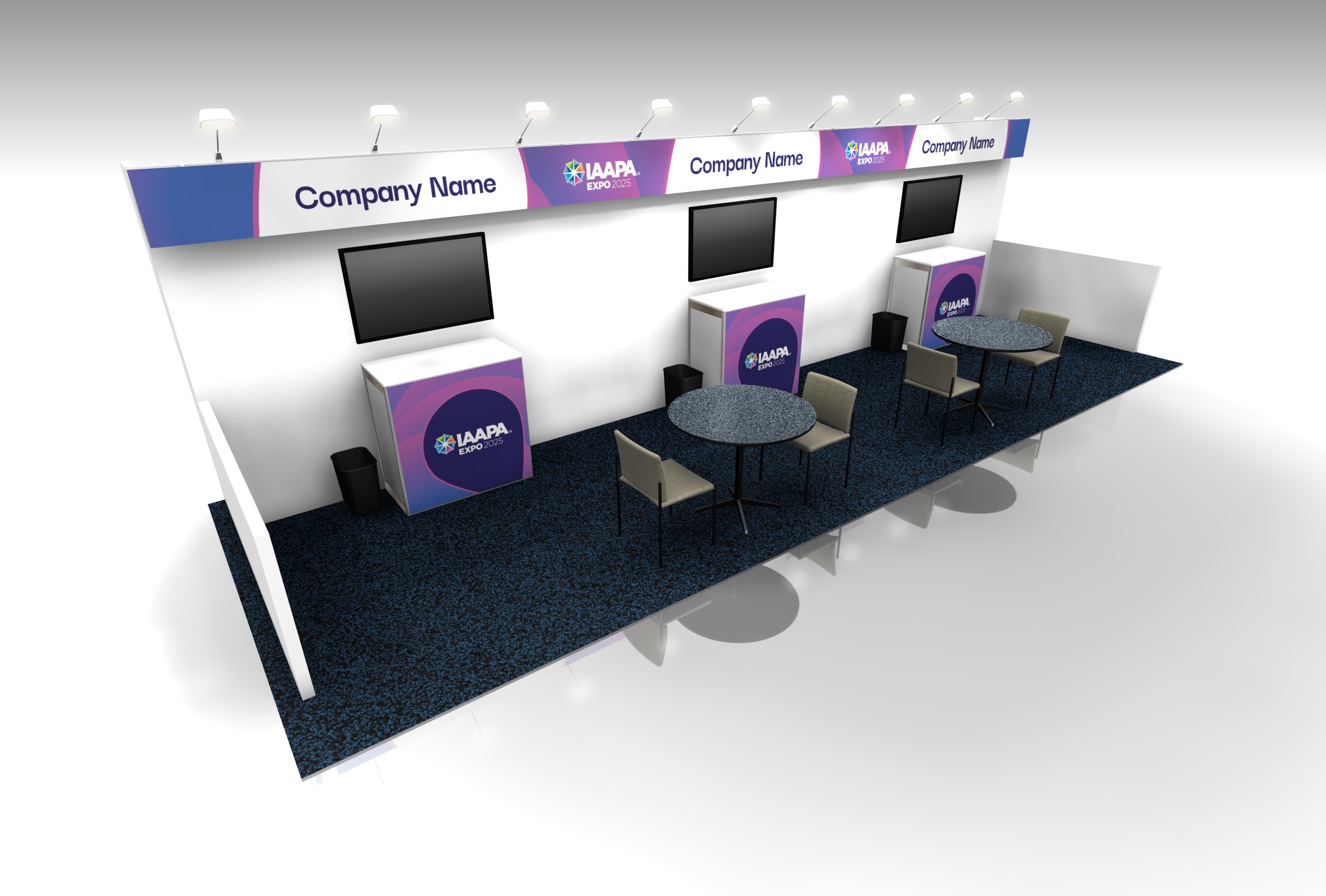 【Creative Booth Design】 RDT-114 Portable Backlit Exhibit Booth | Featherlite
